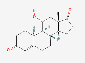 Two-dimensional chemical structure of 11a-Hydroxy-estr-4-ene-3,17-dione
