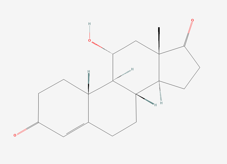 Two-dimensional chemical structure of 11a-Hydroxy-estr-4-ene-3,17-dione