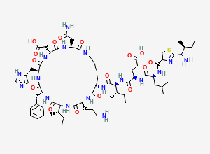 Two-dimensional chemical structure of Bacitracin, CAS 1405-87-4