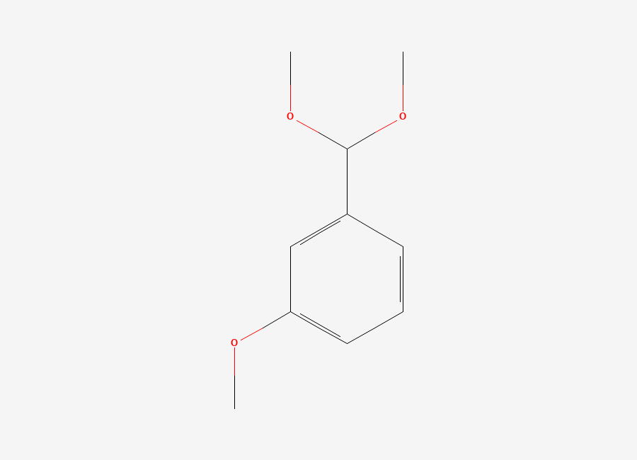 Two-dimensional chemical structure of Benzene, 1-(dimethoxymethyl)-3-methoxy-