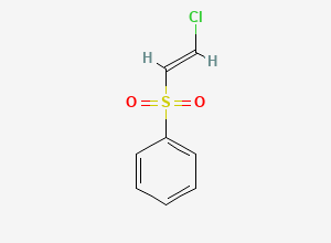 Two-dimensional chemical structure of 1-Phenylsulfonyl-2-chloroethene, CAS 10230-79-2