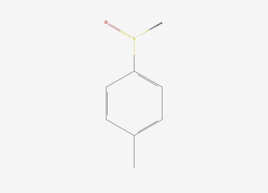 Two-dimensional chemical structure of (R)-Methyl p-tolylsulfoxide