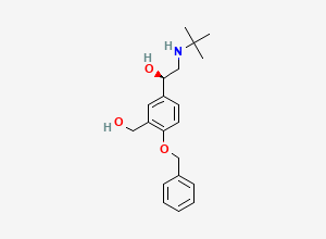 Two-dimensional chemical structure of Salbutamol EP Impurity I, CAS 56796-66-8