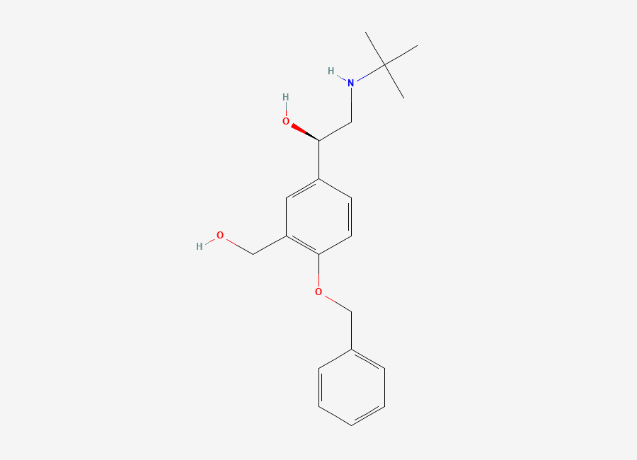 Two-dimensional chemical structure of Salbutamol EP Impurity I, CAS 56796-66-8