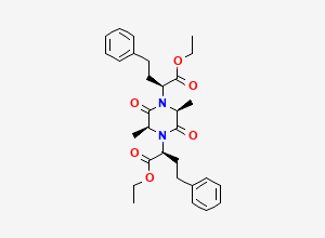 Two-dimensional chemical structure of Ramipril EP Impurity O / 4-Phenylbutanoate, CAS 151387-05-2