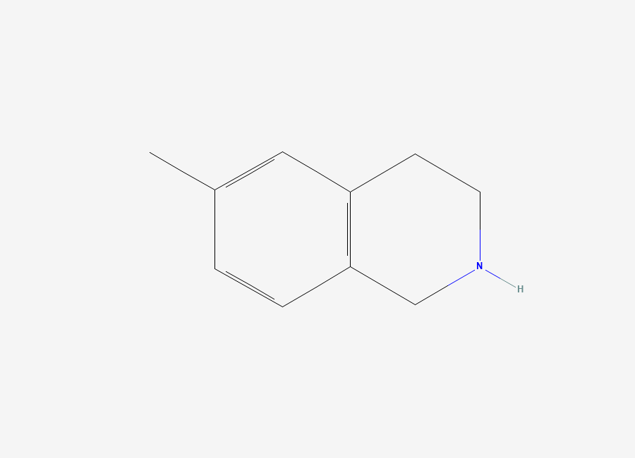 Two-dimensional chemical structure of 6-Methyl-1,2,3,4-tetrahydroisoquinoline