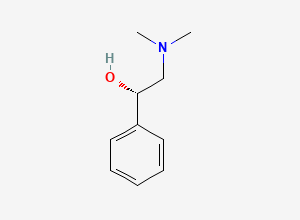 Two-dimensional chemical structure of (S)-2-Dimethylamino-1-phenylethanol, CAS 2202-69-9
