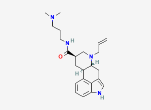 Two-dimensional chemical structure of Cabergoline EP Impurity D / Cabergoline Related Compound D, CAS 85329-86-8