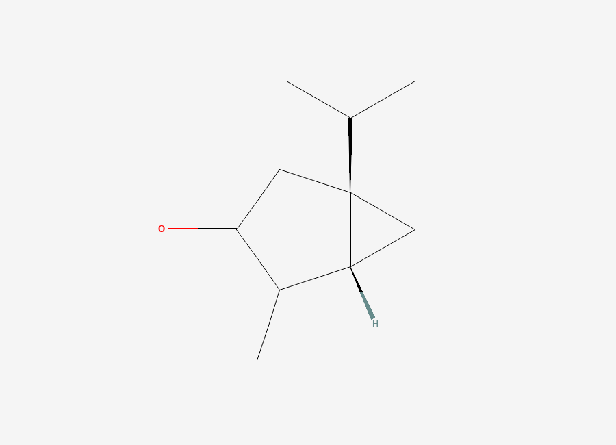 Two-dimensional chemical structure of α,β-Thujone Impurity, CAS 76231-76-0