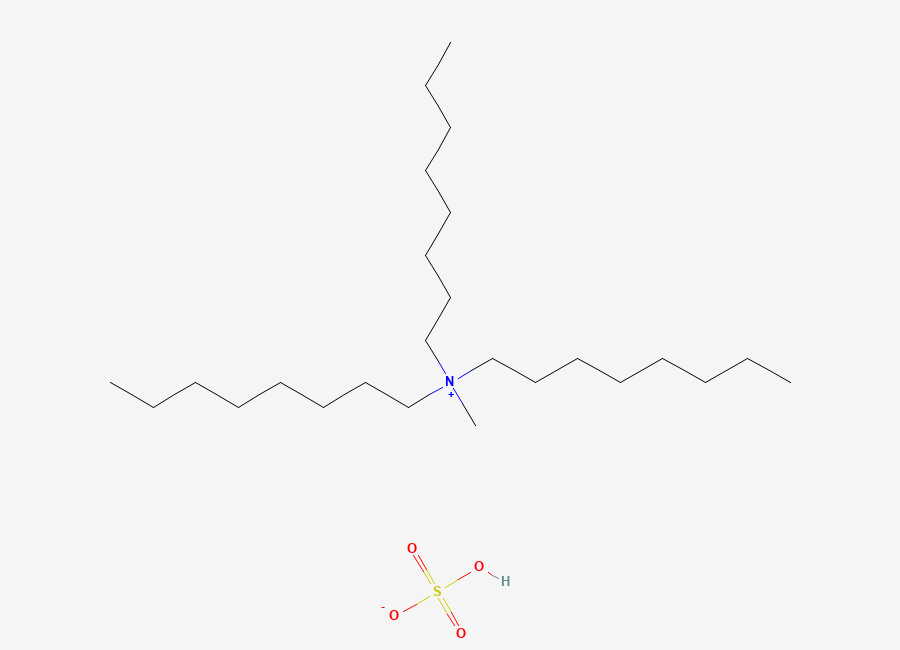 Two-dimensional chemical structure of Methyltricaprylylammonium bisulfate