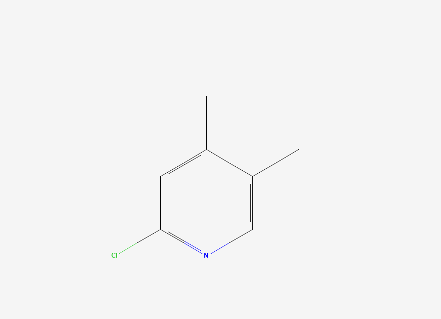 Two-dimensional chemical structure of 2-Chloro-4,5-dimethylpyridine