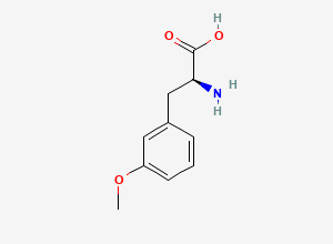Two-dimensional chemical structure of 3-Methoxy-L-Phenylalanine