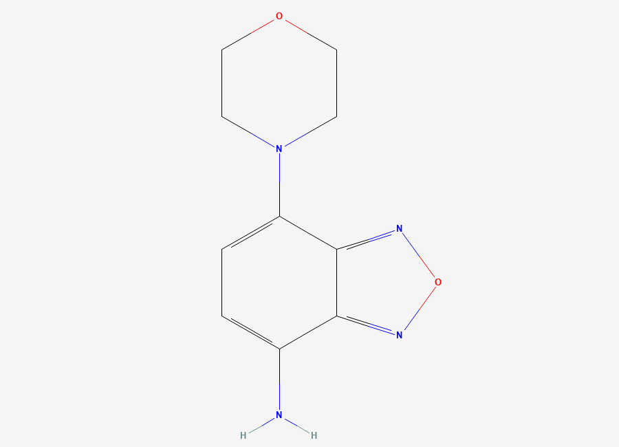 Two-dimensional chemical structure of 7-(Morpholin-4-yl)-2,1,3-benzoxadiazol-4-amine