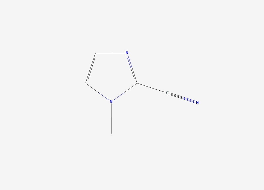 Two-dimensional chemical structure of 1-Methyl-1H-imidazole-2-carbonitrile