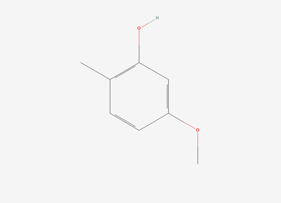 Two-dimensional chemical structure of 5-Methoxy-2-methylphenol