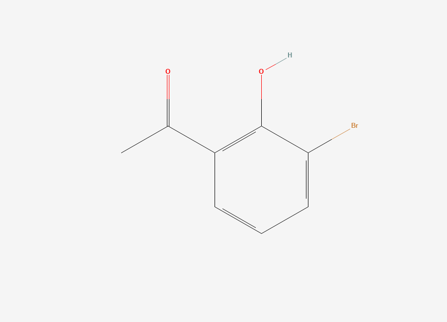 Two-dimensional chemical structure of 3'-Bromo-2'-hydroxyacetophenone
