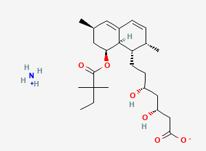 Two-dimensional chemical structure of simvastatin ammonium salt