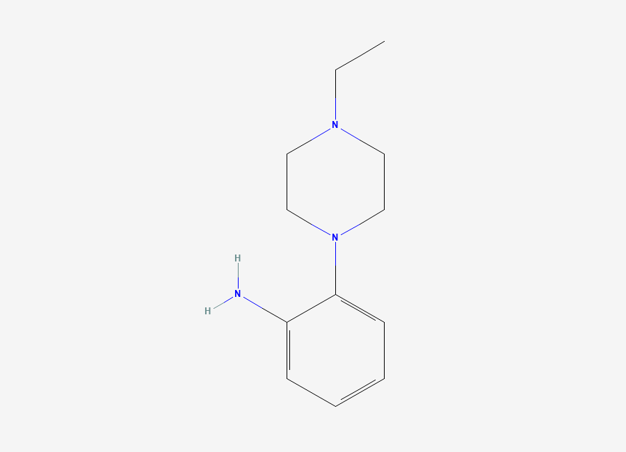 Two-dimensional chemical structure of 2-(4-Ethylpiperazin-1-yl)aniline
