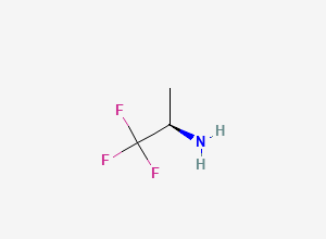 Two-dimensional chemical structure of (2R)-1,1,1-Trifluoro-2-propanamine