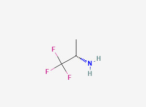 Two-dimensional chemical structure of (S)-1,1,1-trifluoropropan-2-amine
