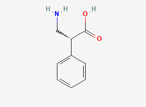 Two-dimensional chemical structure of (R)-3-Amino-2-phenylpropionic acid