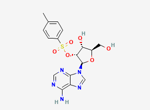 Two-dimensional chemical structure of 2'-O-Tosyladenosine