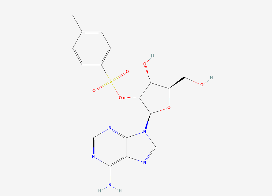 Two-dimensional chemical structure of 2'-O-Tosyladenosine