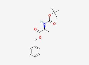 Two-dimensional chemical structure of BOC-L-Alanine benzyl ester