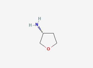 Two-dimensional chemical structure of (R)-3-Aminotetrahydrofuran