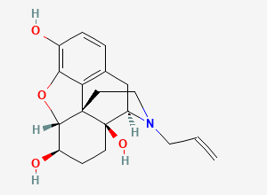 Two-dimensional chemical structure of Beta-naloxol