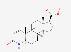 Two-dimensional chemical structure of Dutasteride Methyl Ester Impurity / Finasteride EP Impurity B / Finasteride Related Compound D / Dutasteride Methyl Ester Analog, CAS 103335-41-7