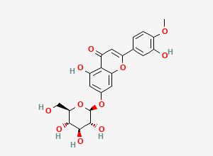 Two-dimensional chemical structure of Diosmin-7-O-beta-D-Glucoside, CAS 20126-59-4