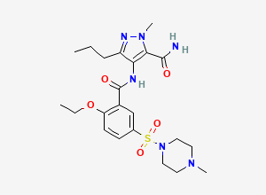 Two-dimensional chemical structure of Sildenafil Impurity 1, CAS 200575-15-1