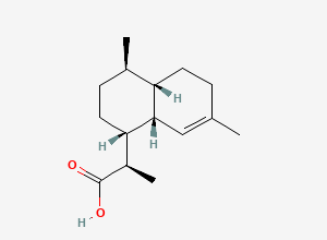 Two-dimensional chemical structure of Dihydro Artemisinic Acid, CAS 85031-59-0