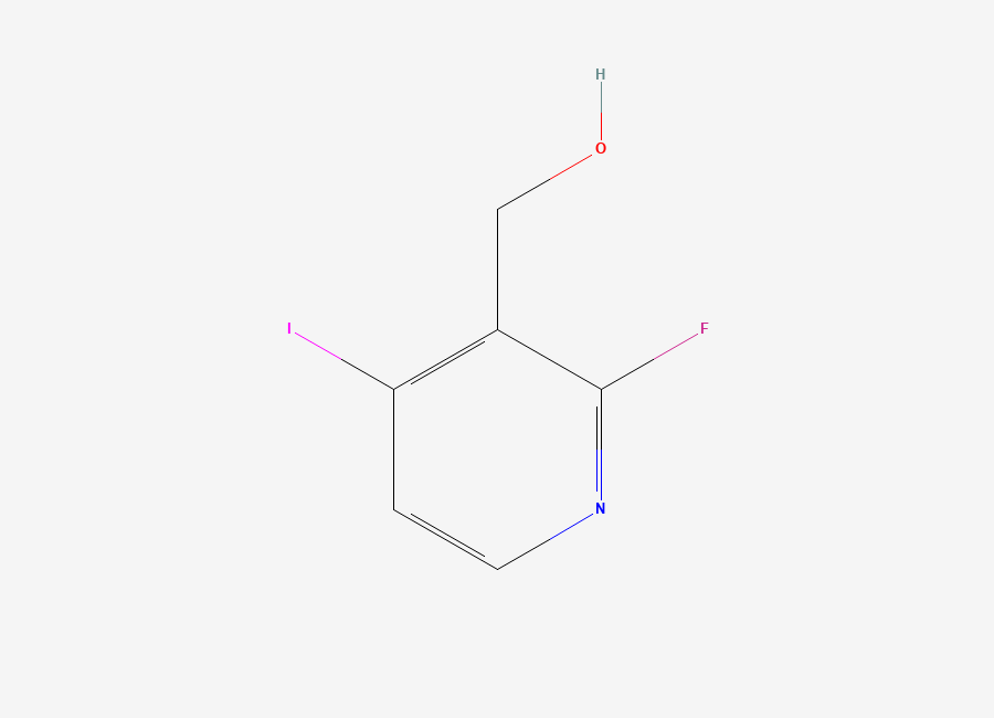 Two-dimensional chemical structure of (2-Fluoro-4-iodopyridin-3-yl)methanol