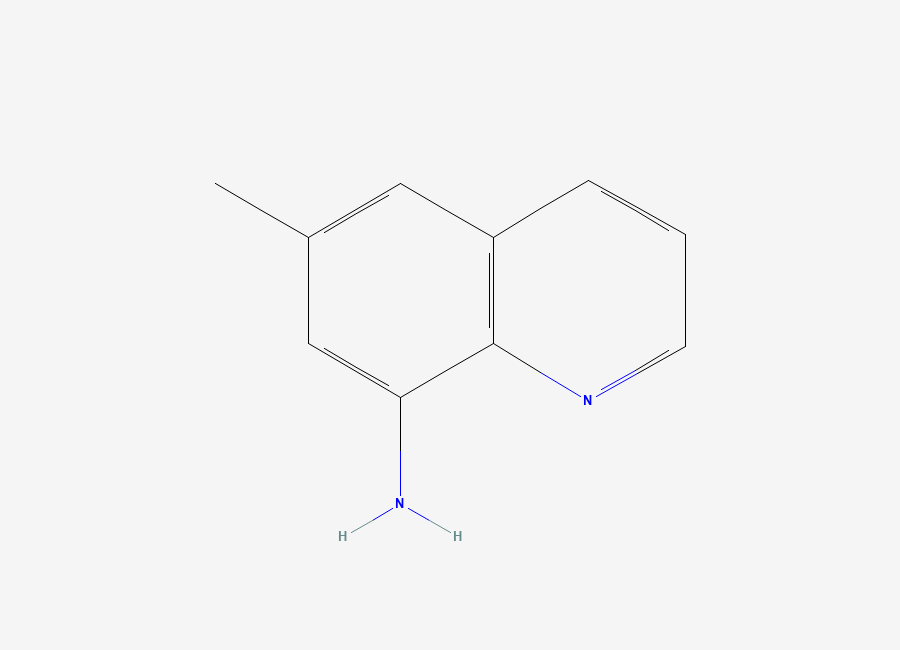 Two-dimensional chemical structure of 8-Quinolinamine, 6-methyl-