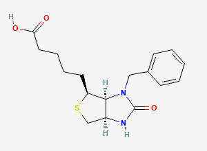 Two-dimensional chemical structure of 3'N-Benzyl Biotin, CAS 57229-92-2