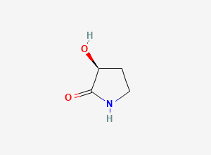 Two-dimensional chemical structure of (3S)-3-hydroxypyrrolidin-2-one