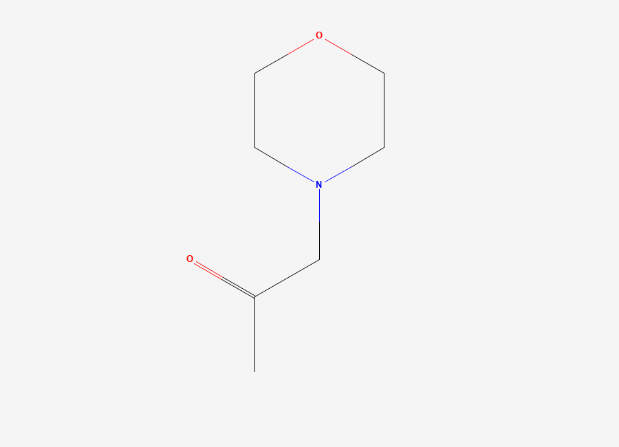 Two-dimensional chemical structure of 1-(4-Morpholinyl)acetone