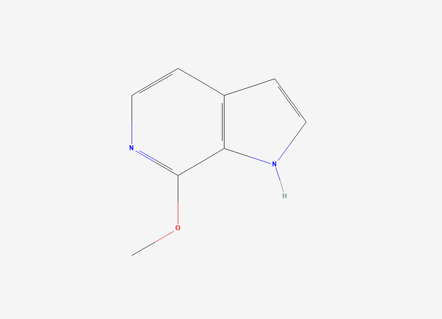 Two-dimensional chemical structure of 7-Methoxy-6-azaindole