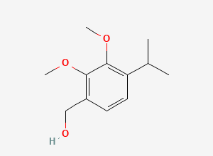 Two-dimensional chemical structure of 2,3-Dimethoxy-4-isopropylphenylmethyl alcohol, CAS 118088-55-4
