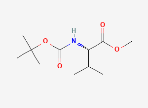 Two-dimensional chemical structure of N-(tert-Butoxycarbonyl)-L-valine methyl ester