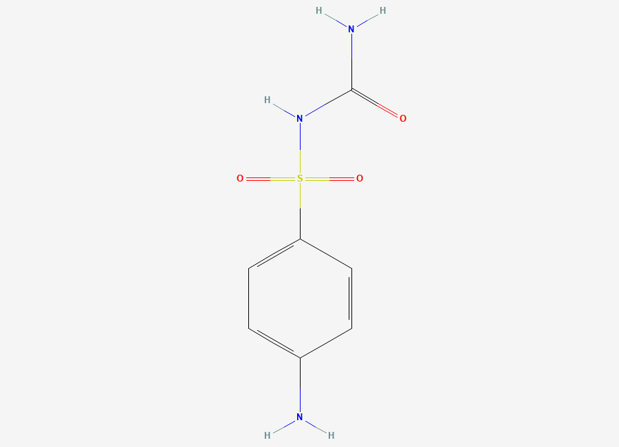 Two-dimensional chemical structure of Sulfacarbamide