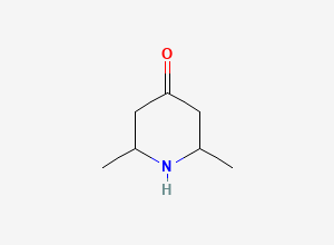 Two-dimensional chemical structure of 2,6-Dimethylpiperidin-4-one