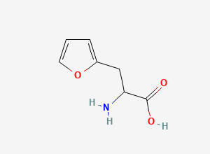Two-dimensional chemical structure of 2-Amino-3-(furan-2-yl)propanoic acid