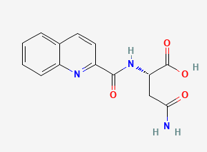 Two-dimensional chemical structure of Saquinavir EP Impurity A, CAS 136465-98-0