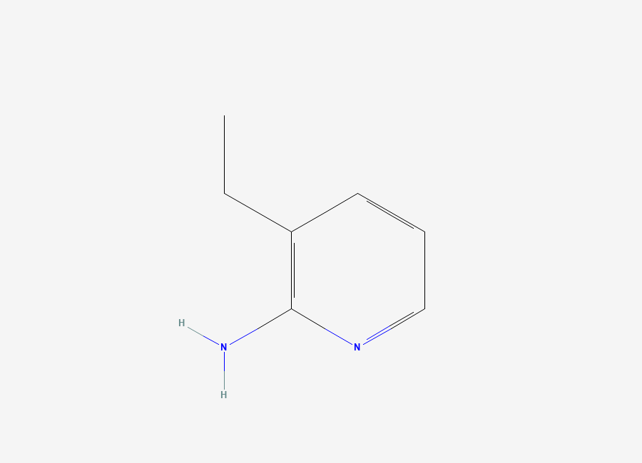 Two-dimensional chemical structure of 3-Ethylpyridin-2-amine