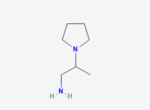Two-dimensional chemical structure of 2-(Pyrrolidin-1-yl)propan-1-amine