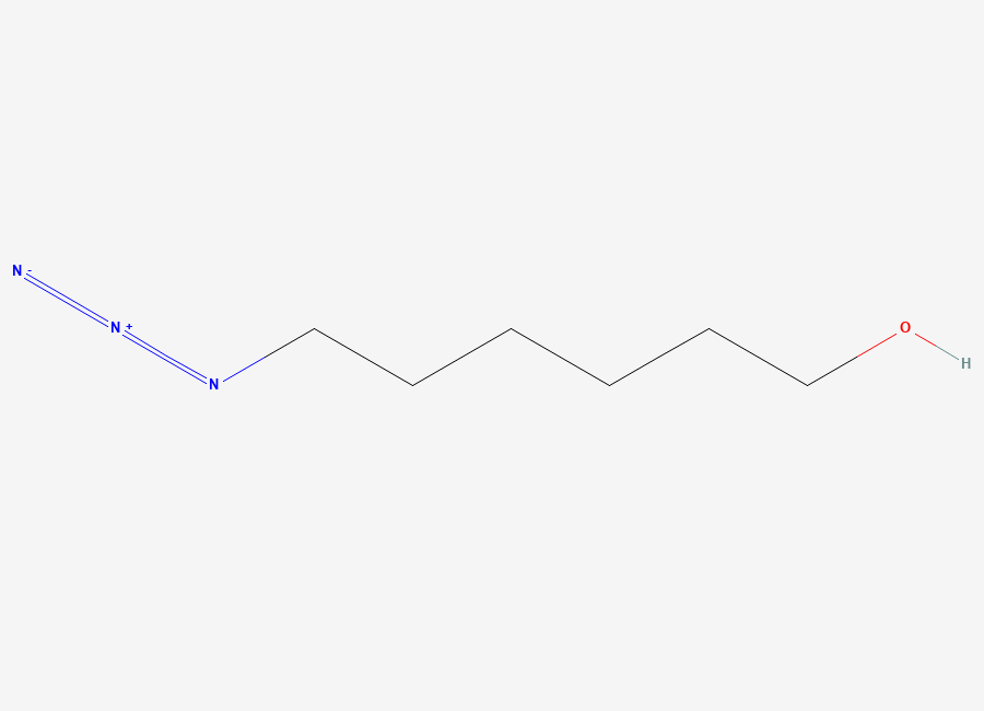 Two-dimensional chemical structure of 6-Azidohexan-1-ol
