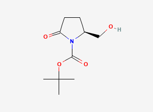 Two-dimensional chemical structure of Boc-L-Pyroglutaminol
